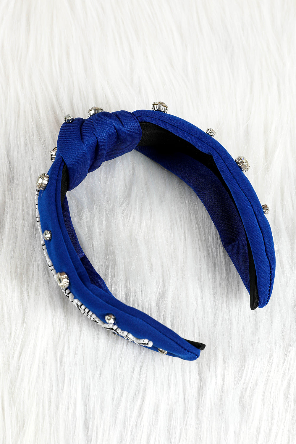 Rose Red Rhinestone GAMEDAY Pattern Headband