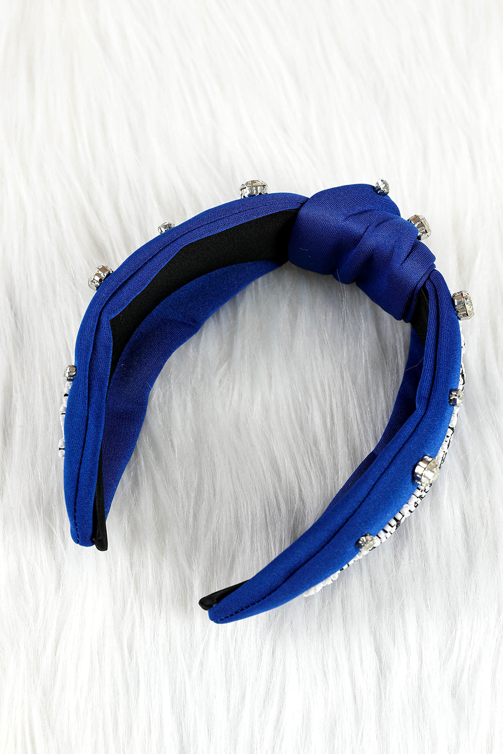 Rose Red Rhinestone GAMEDAY Pattern Headband